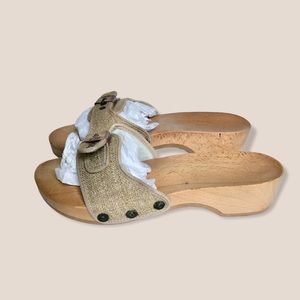 NWOT Vintage Dr Scholl’s Original Wood Sandal